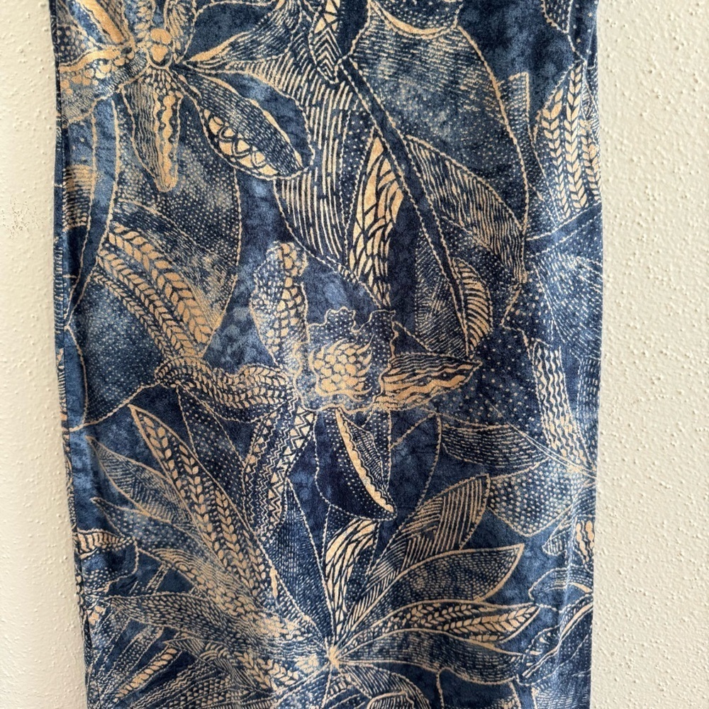 Lauren Ralph Lauren Blue Floral Midi Dress XS - Picture 3 of 7